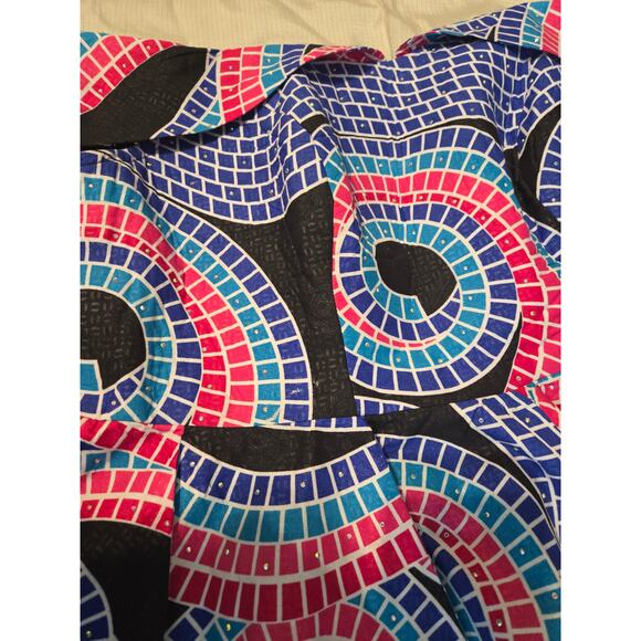 Handmade African Print Design Two-Piece Mermaid Dress Set, 14-16, New - Picture 11 of 14